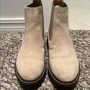 Caslon Cream Ankle Boots